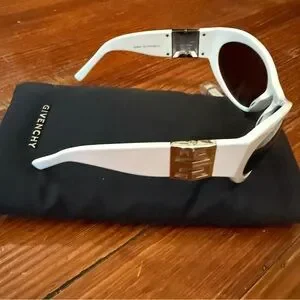 Authentic New Givenchy White Shield Sunglasses with black lenses Givenchy | Accessories | Authentic New Givenchy White Shield  main image 2
